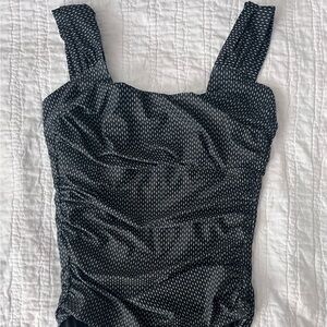 Albion “The Victoria” like new black pattern one piece